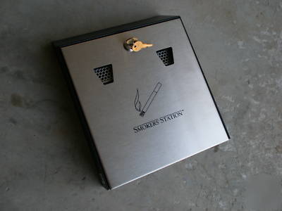 New united receptacle smokers station wall urn ( )