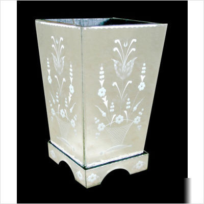 Venetian gems venetian mirror waste bin