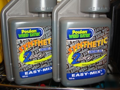 2-19.6 oz poulan weed eater synthetic 2 stroke engine