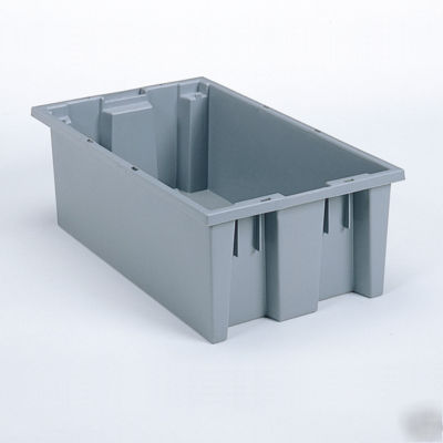 Akro-mils nest&stack tote storage bins -18X11X9 -35185