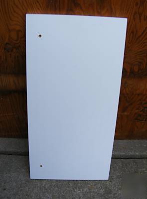 Commercial retail shelf shelving white 33X14 slotted S3