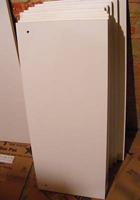 Commercial retail shelf shelving white 33X14 slotted S3