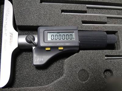 Fowler 54-225-456 electronic depth micrometer 4