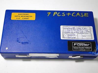 Fowler 54-225-456 electronic depth micrometer 4