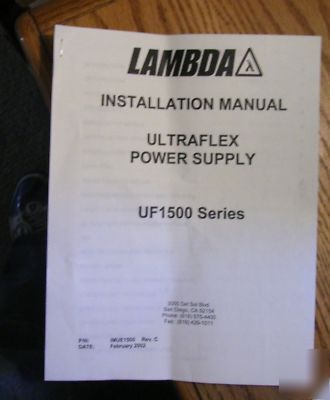 Lambda UEZ133NN 15V/24A & 36V/11A power supply
