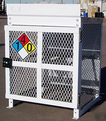 New forklift propane tank cage - 4 tank capacity ( )