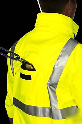 New hi-viz breathable raincoat - - size x-large