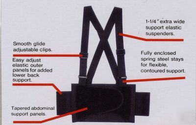 New lower back lift back support safety belt xl large 