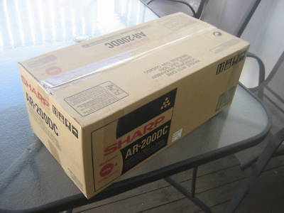 New sharp ar-200DC td black toner cartridge genuine .