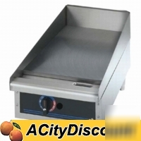 New star max flat gas griddle w/ thermostat controls