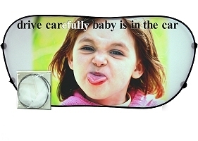 Personalized sun shade with your photo,r.window screen