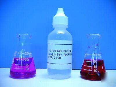 Phenolphthalein solution 1% in 91% isopropanol (60 ml)
