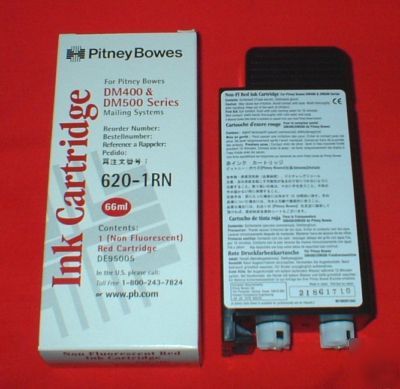 Pitney bowes original DM400 & DM500 red ink cartridge