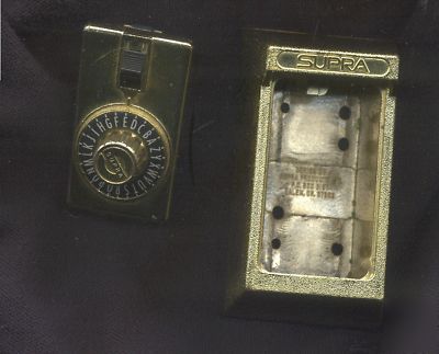 Supra 5 key permanent spin-dial combo lock box 