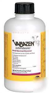 Valbazen drench wormer cattle sheep parasite 500ML nwt