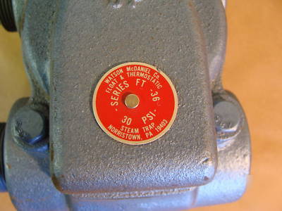 Watson mcdaniel ft 36 float & thermostatic steam trap 