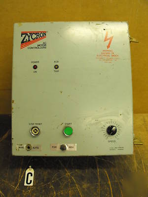 Zycron ac motor controller model# zac-300+ 