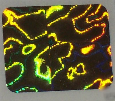 1000 holographic hologram sticker decal labels 19X24MM