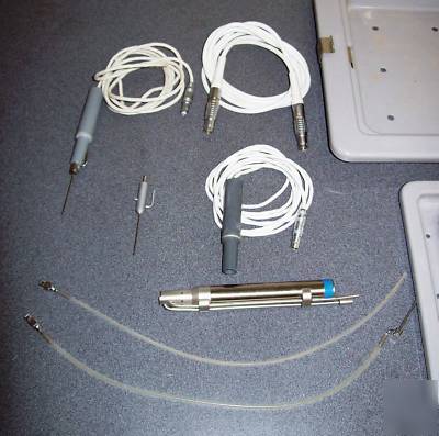 3 phaco handpieces, suction tubing & sterilization case