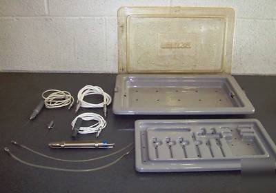 3 phaco handpieces, suction tubing & sterilization case
