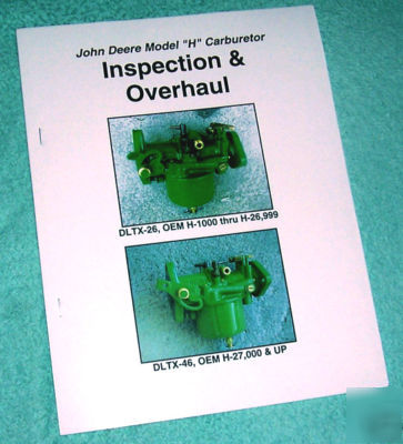 Carburetor o'haul & insp gde - john deere 