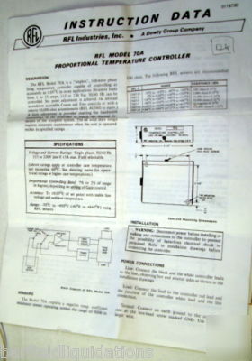 Dowty rfl model 70A proportional temperature controller