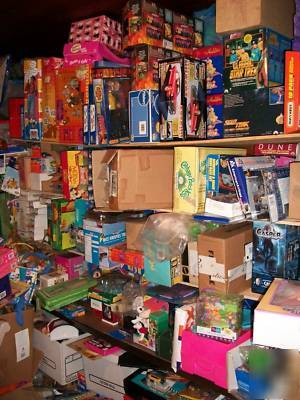 Entire inventory collectible toy store 1970's, 80S, 90S