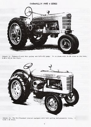 Farmall h - hv and 4 series power units service manual