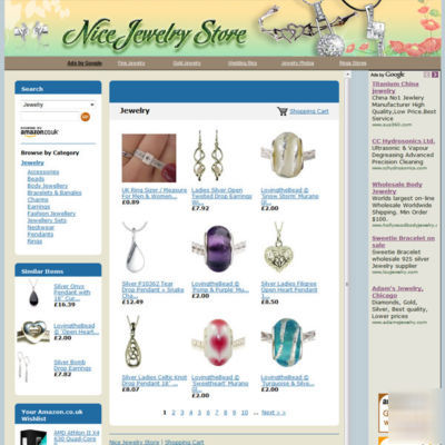 Jewelry adsense & affiliate website business for sale