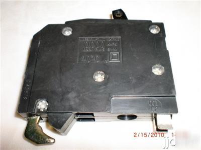 New ~ square d QOT1515 tandem twin 15/15 amp 1 pole qot