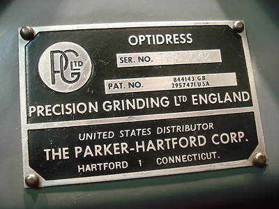 Optidress optical profile grinding wheel dresser