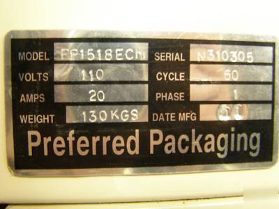 Preferred packaging conveyer shrink wrap machine 
