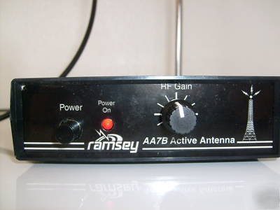 Ramsey active antenna prebuilt shortwave, ham, scanners