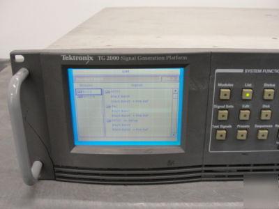 Tektronix TG2000 test signal generator w/ BG1 & AVG1