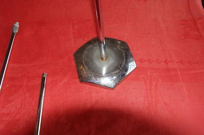 Vintage shabby style vintage chrome display sign holder