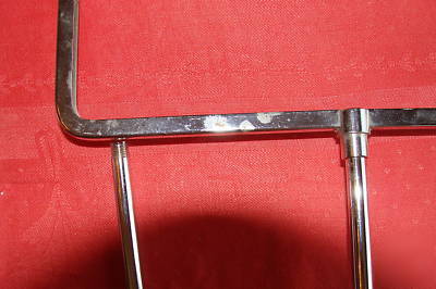 Vintage shabby style vintage chrome display sign holder