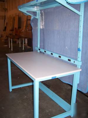 Work bench with power & shelf