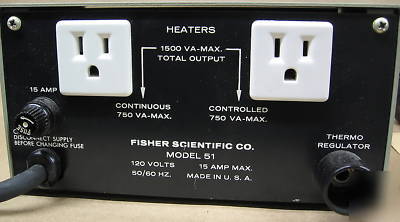 Fisher scientific automerse heaters and controls