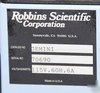 Gemini twin shaking water bath robbins scientific