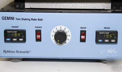 Gemini twin shaking water bath robbins scientific