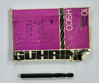 Guhring 329 screw machine drill cobalt 4.90MM 10PCS