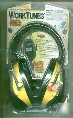 New aearo /peltor worktunes lcd am/fm headphones 22 nrr 