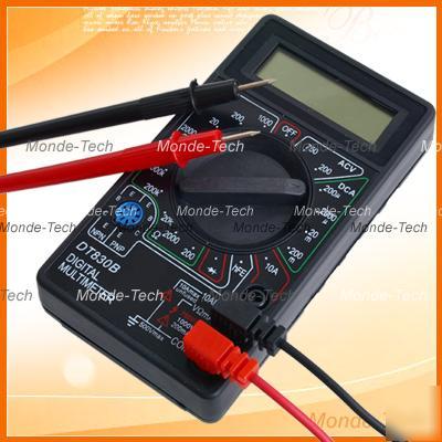 New lcd digital ohm ammeter voltmeter multimeter DT830B 