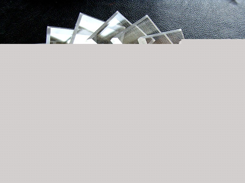 10 clear square mineral display bases 1 â€œ
