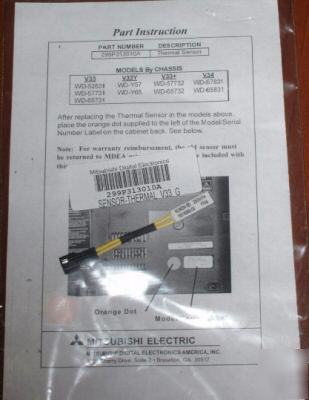 299P313010A - mitsubishi thermal sensor - V33/34 chass.