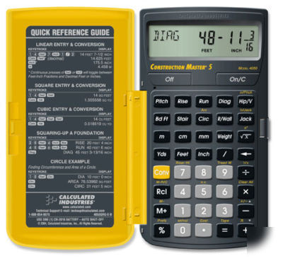 Construction master 5 by calculated industries