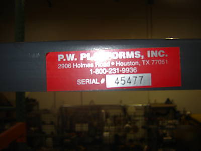 Industrial rolling ladder 14 step mint condition w/lock