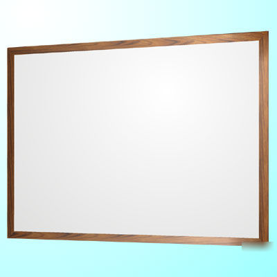 Magnetic dry erase wood framed classroom sign board