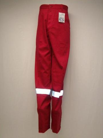 New wenaas mens red pants w/ reflective safety stripes