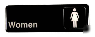 New women sign 9X3 signage restaurant restroom office 